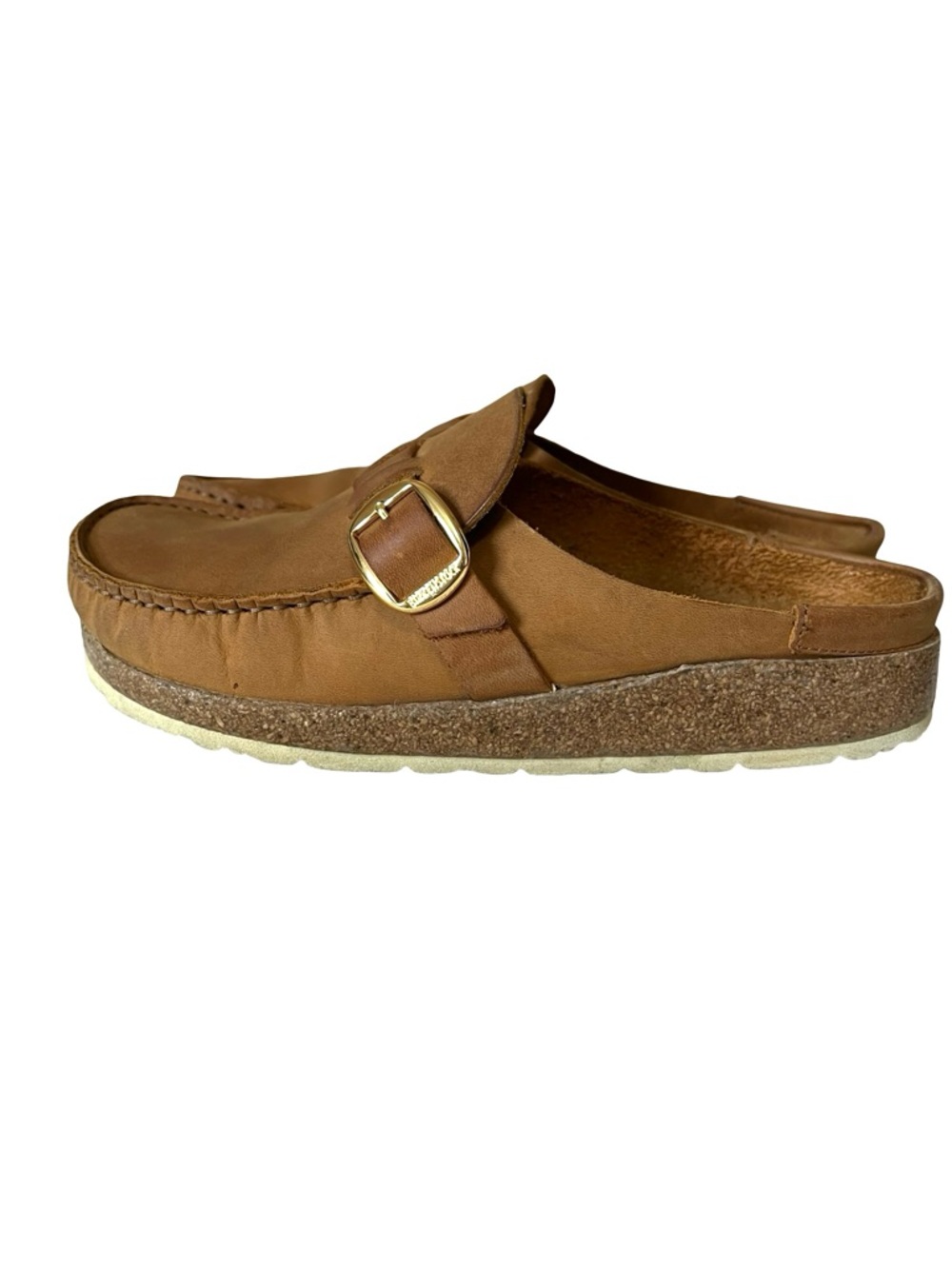 Birkenstock Buckley Cognac Oiled Leather Narrow 39 - US woman’s 8-8.5 - Picture 4 of 8
